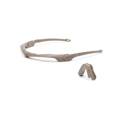 ESS Crossbow Suppressor Frame Kit with ultra-thin temple arms for use under ear cup hearing protection.