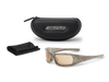 ESS 5B Sunglasses with protective case and cleaning cloth, designed for high-impact eye protection and comfort.