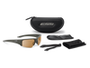 ESS Crowbar Tactical Sunglasses with interchangeable lenses and protective case, designed for durability and optical clarity.