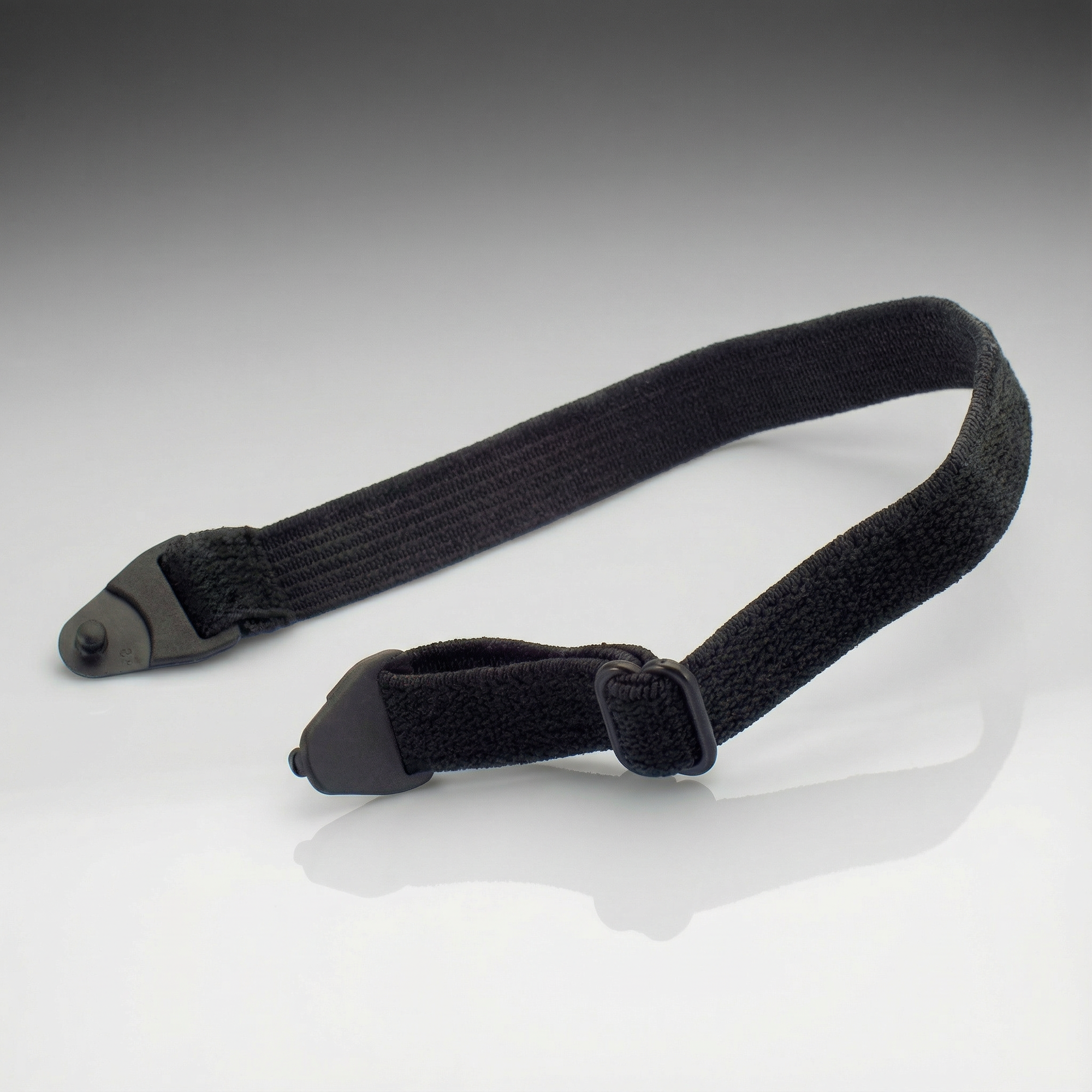 ESS OEM Replacement Elastic Retention Strap black adjustable eyewear strap 740-0565 on a gray background