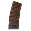 Elite Tactical Systems Carbon Smoke GEN 2 AR15 magazine featuring clear body and durable construction for reliable performance.