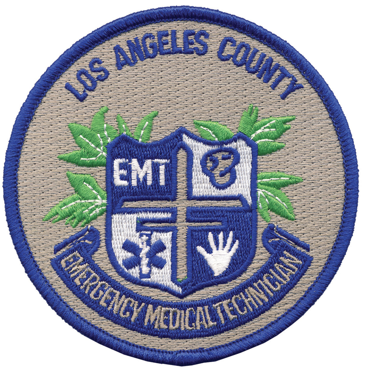 Parche redondo de EMT - Condado de Los Ángeles
