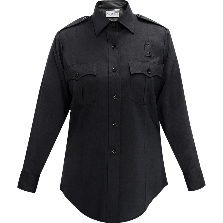 Flying Cross Justice Women's Long Sleeve Shirt - LAPD Navy