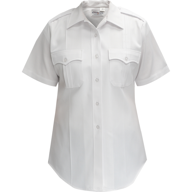 Flying Cross Deluxe Tropical Women's Short Sleeve Shirt w/ Convertible Sport Collar 152R66 00 30 N/A