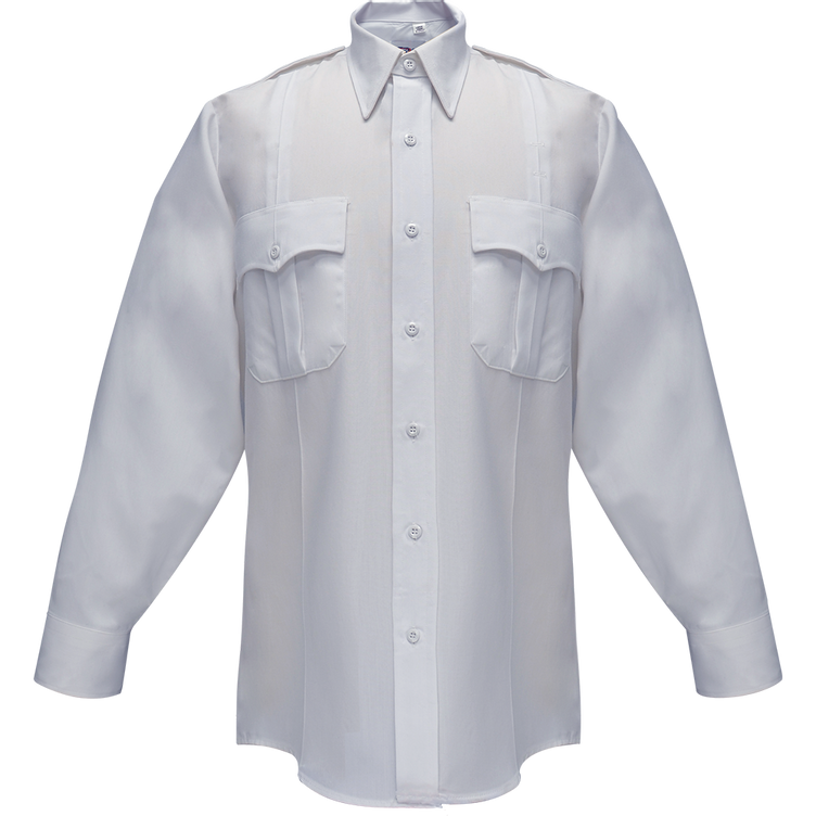 Flying Cross Command Long Sleeve Shirt w/ Zipper & Convertible Sport Collar 33W78Z 00 14.0/14.5 32/33