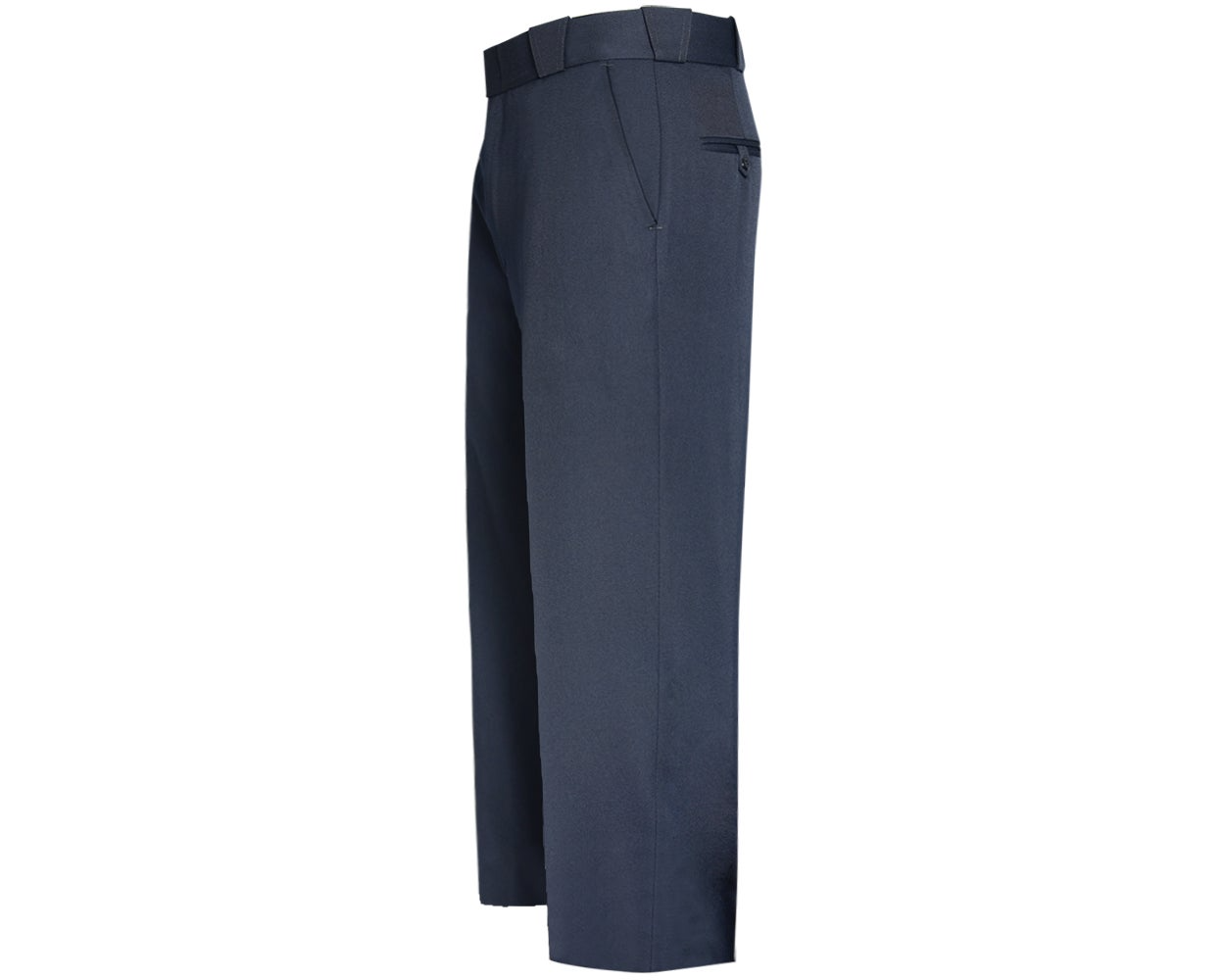 Flying Cross Legend men's pants, 55% polyester/45% wool, featuring quarter-top pockets and security tab for durability.