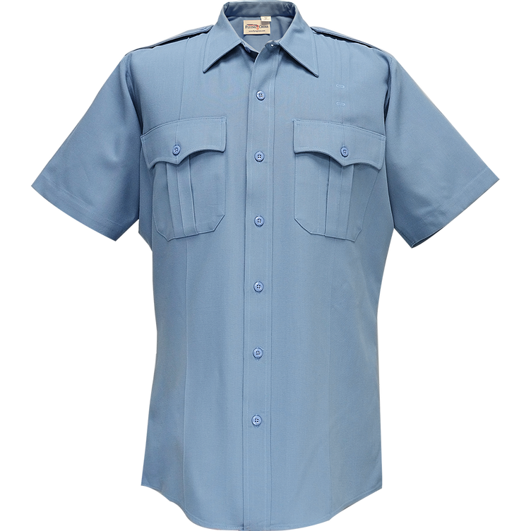 Flying Cross Deluxe Tropical Short Sleeve Shirt w/ Convertible Sport Collar