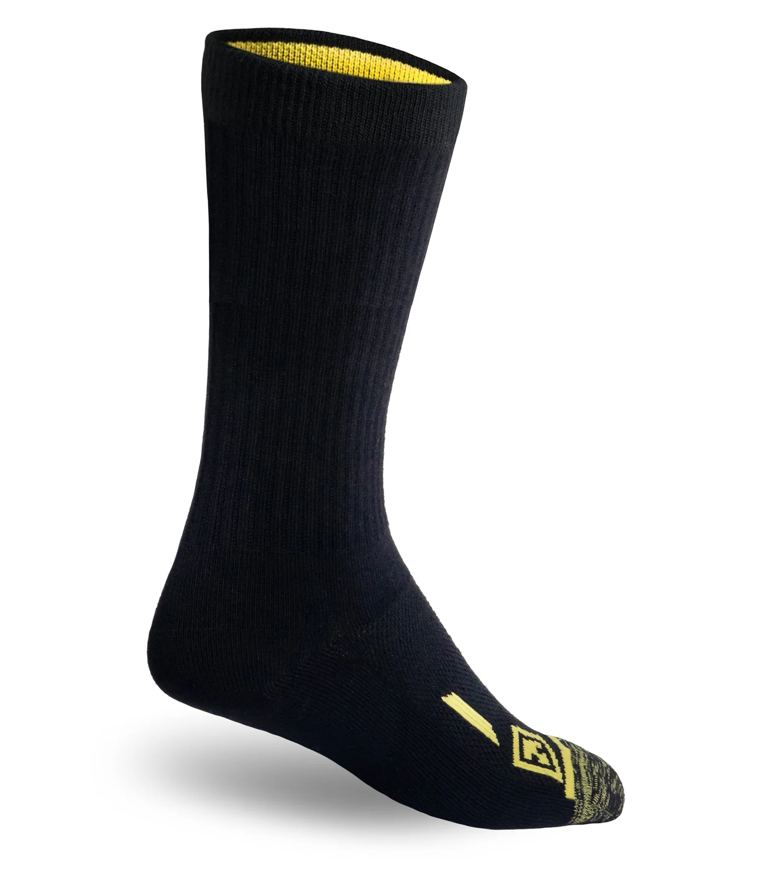 First Tactical CTN 9" Duty Socks in black, designed for comfort and breathability, perfect for tactical use.