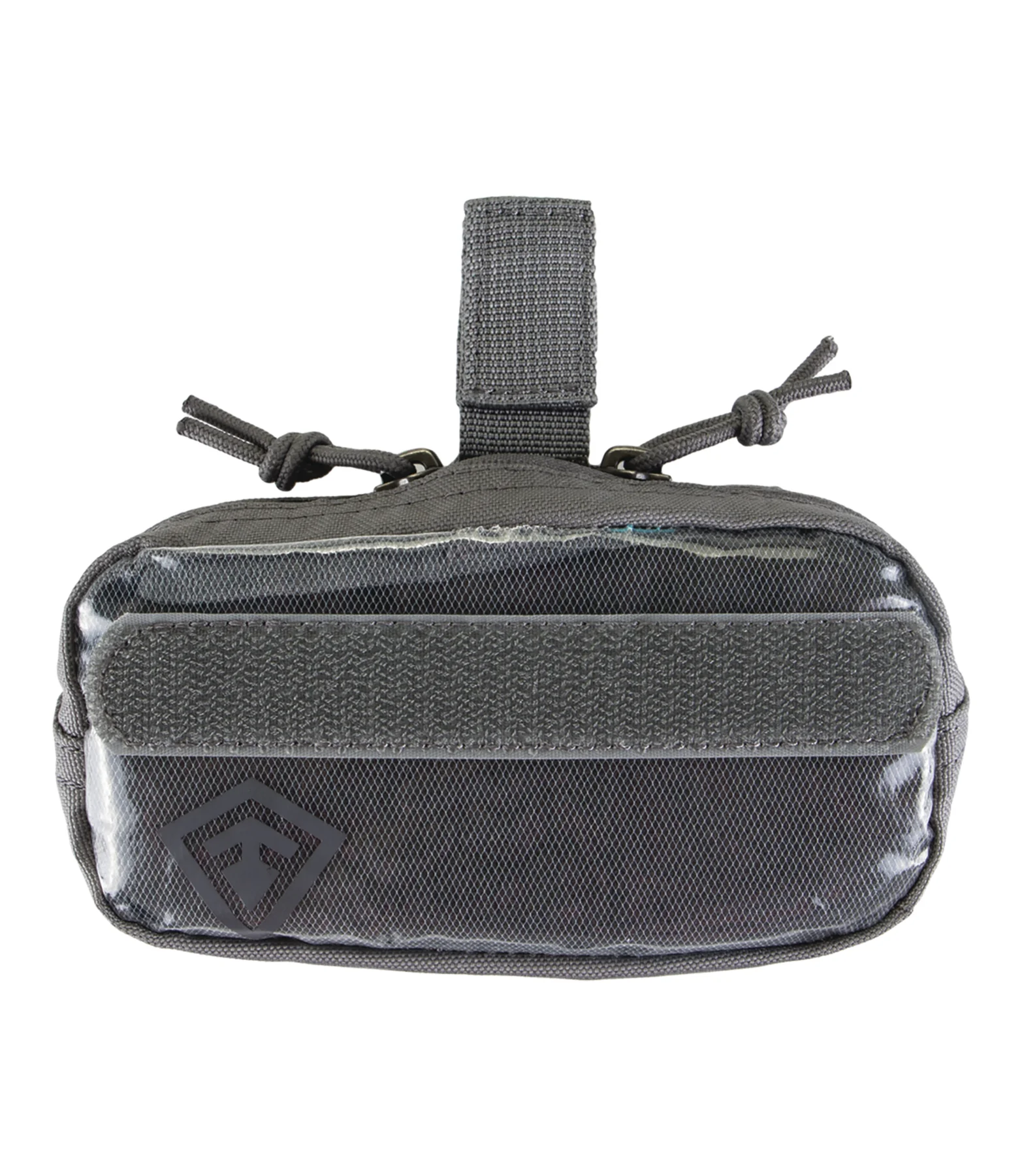 First Tactical 6 x 3 Hook & Loop Pouch with clear face, durable design for compact gear storage and quick access.