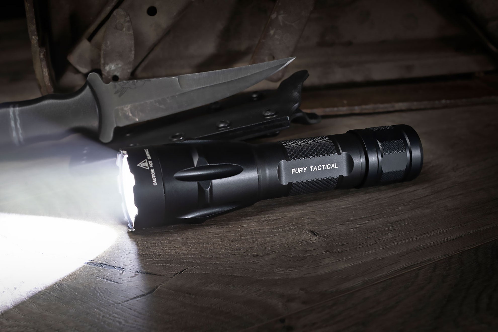 SureFire FURY Duel Fuel Tactical LED Flashlight 1500 Lumens | FURY-DFT