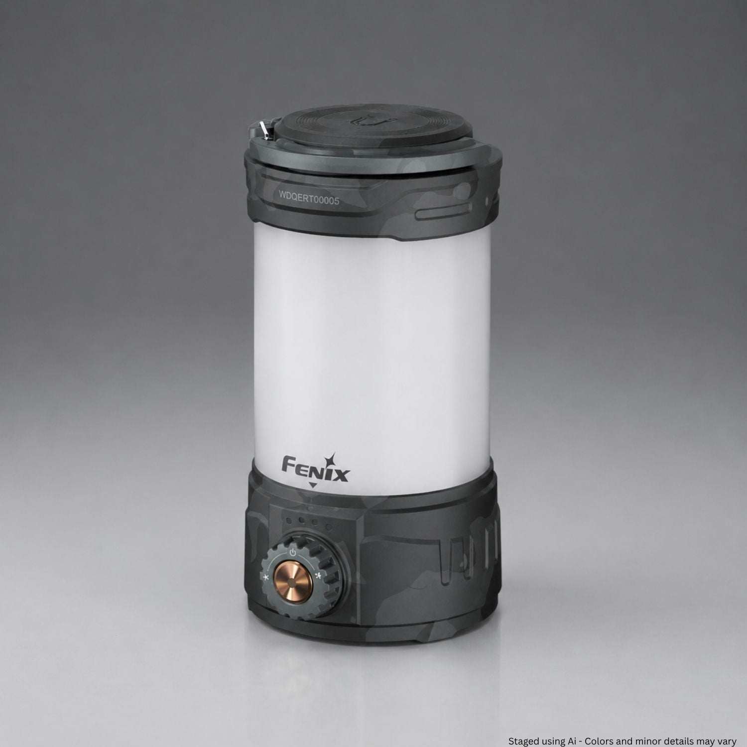 Fenix camping stove on a gray background