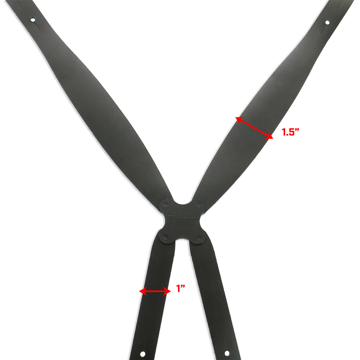 Galco Gunleather 1.5" wide spider harness showing flexible straps and pivot points for comfortable concealment.