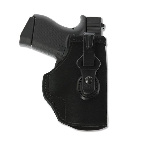 Galco Gunleather Tuck-N-Go 2.0 Inside the Pant Holster in black leather, designed for fast draw and secure carry.