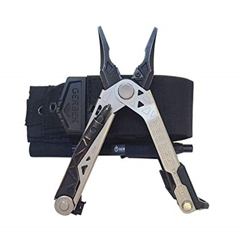 Gerber Gear Center-Drive multi-tool with pliers, features a durable design and convenient holster for easy access.