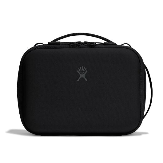 Hydro Flask 5 L Carry Out Lunch Box in sleek black, featuring a sturdy design and convenient handle for easy transport.