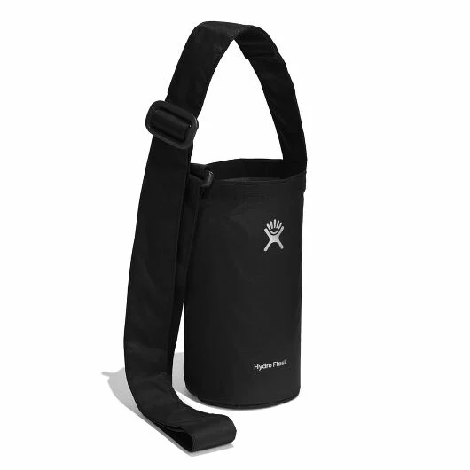 Hydro Flask Packable Bottle Sling in black, designed for hands-free hydration on hikes, errands, or festivals.