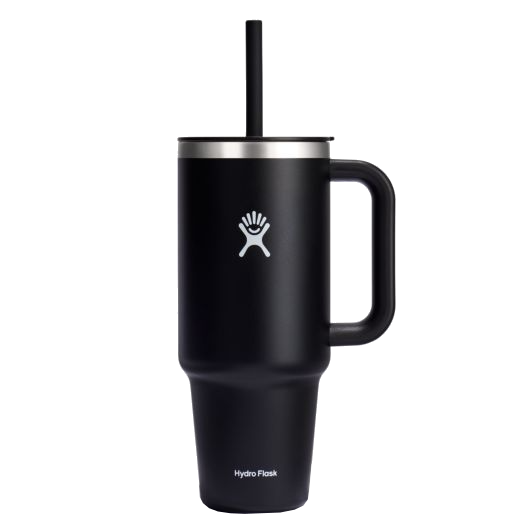 Hydro Flask All Around Travel Tumbler with flexible straw and durable handle, designed for hydration on the go.