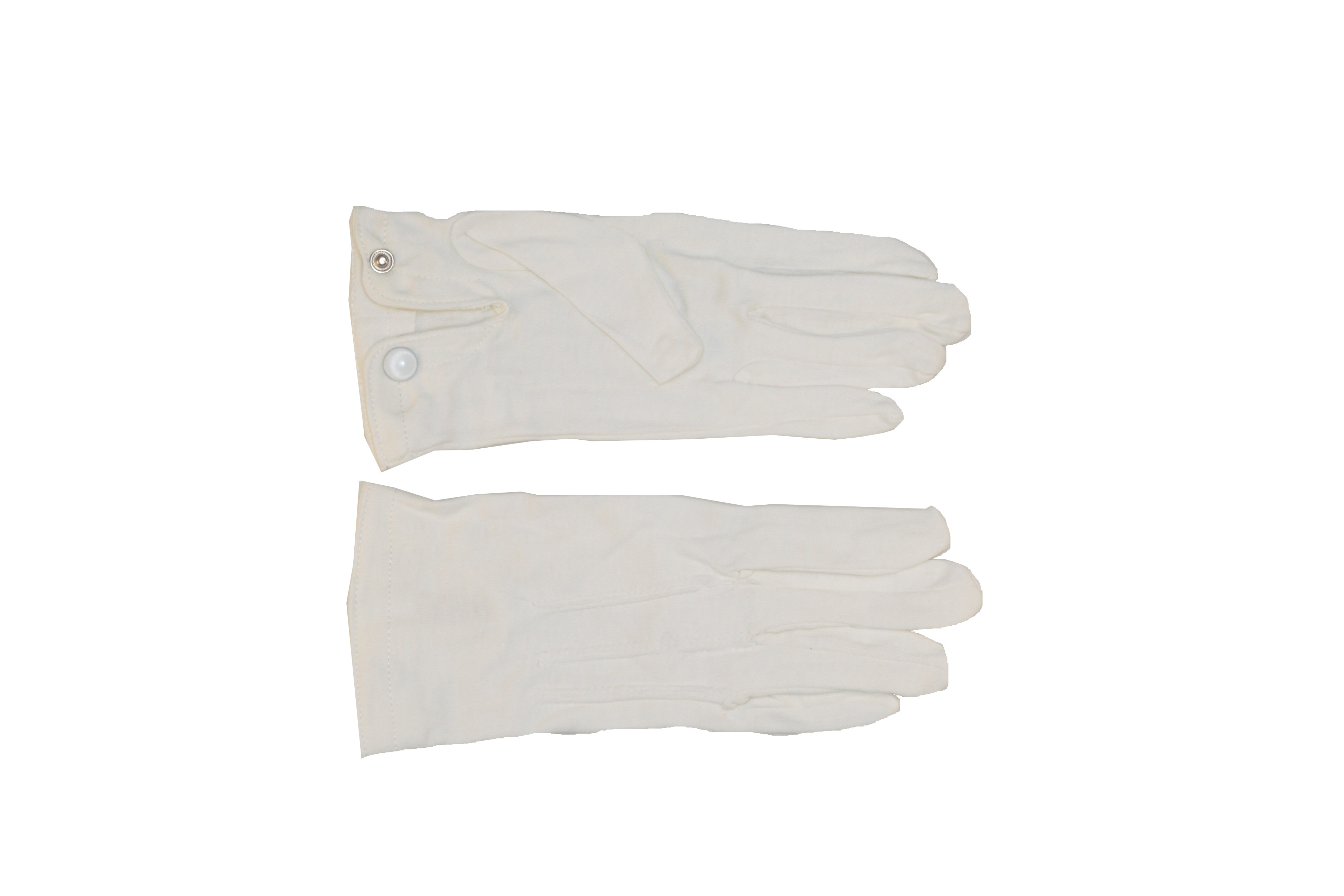 Hero's Pride Parade Snap Gloves - Raised Pointing - White