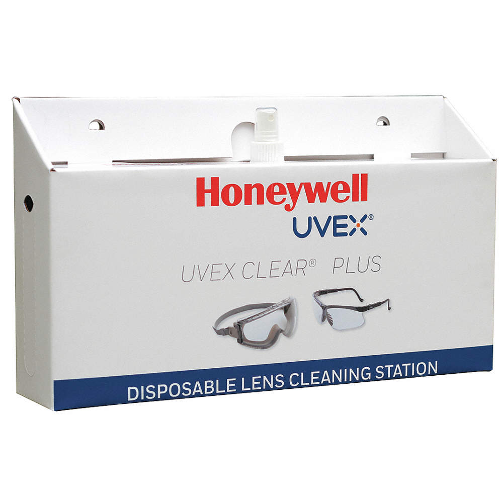 Uvex Clear Plus Portable Disposable Lens Cleaning Station by Honeywell for effective lens cleaning and optical clarity.