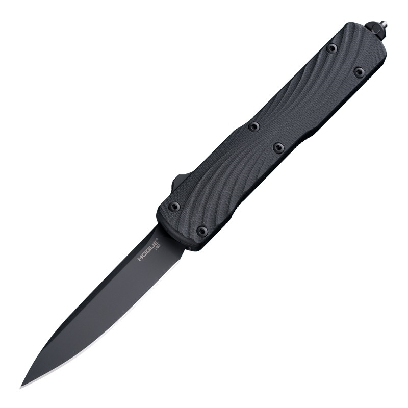 Hogue Counterstrike OTF knife with black G10 cover and 3.35