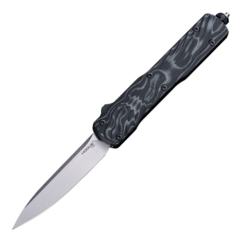 Hogue Counterstrike OTF knife with black G-Mascus handle and 3.35