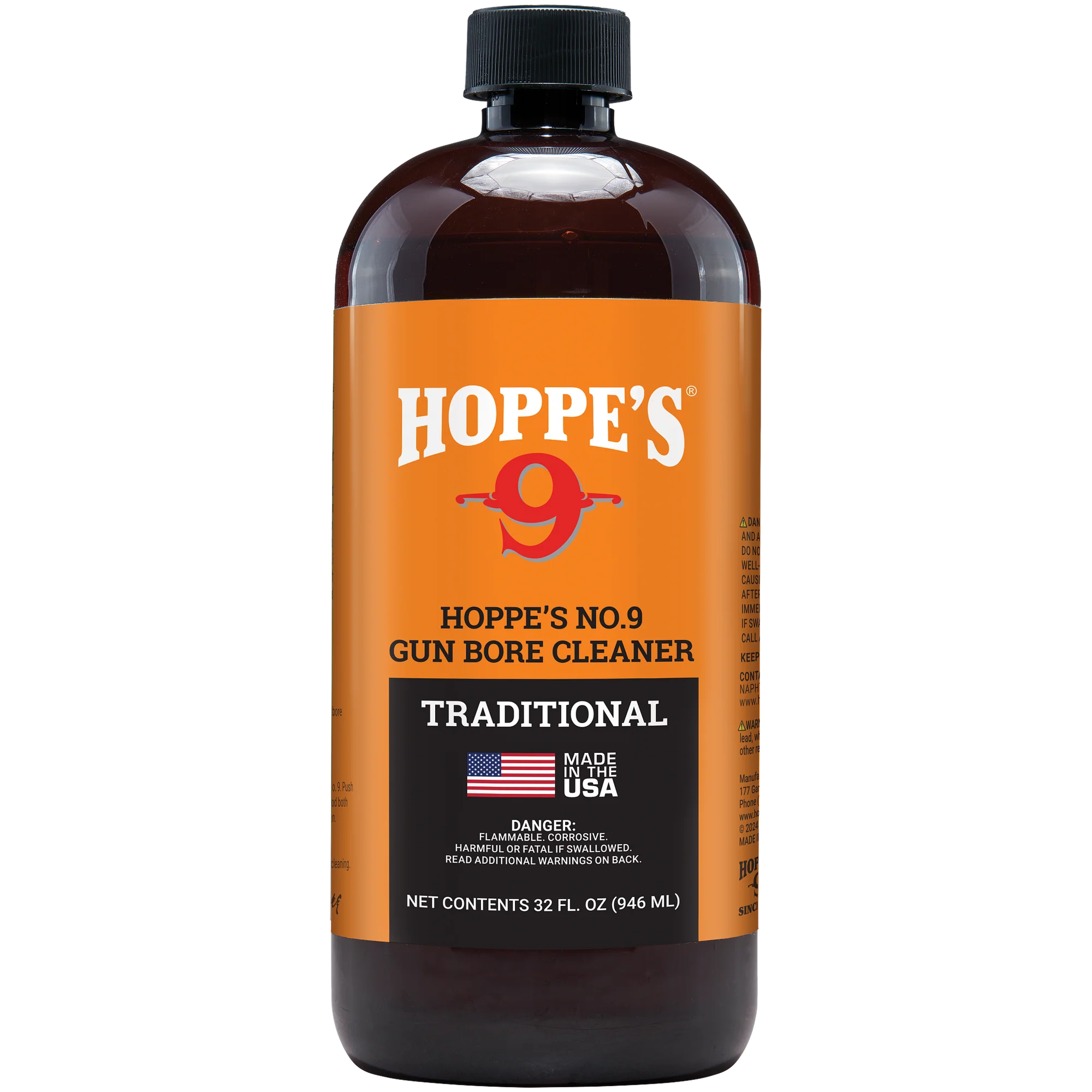 Hoppe's No. 9 Gun Bore Cleaner Liquid or Aerosol 2oz, 5oz, 1 Pint, or 1QT