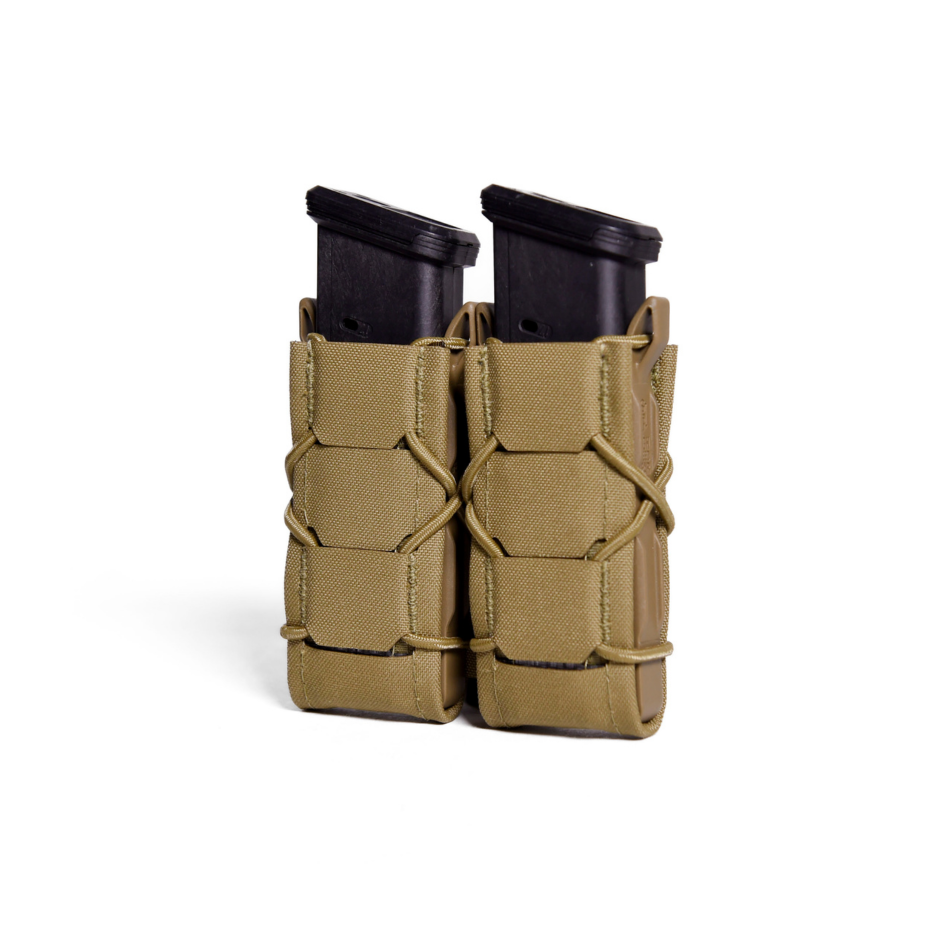 High Speed Gear GEN 2 Double Pistol TACO holding two pistol magazines in a sleek, lightweight design.