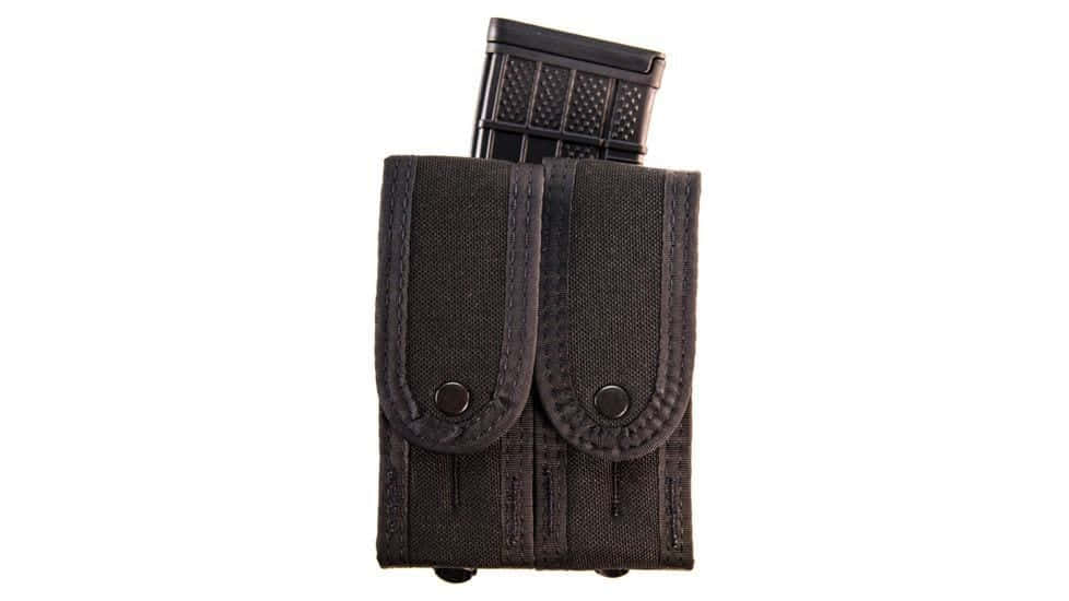 High Speed Gear Duty Staggered Double Pistol TACO Magazine Holder – OD Green, Covered -