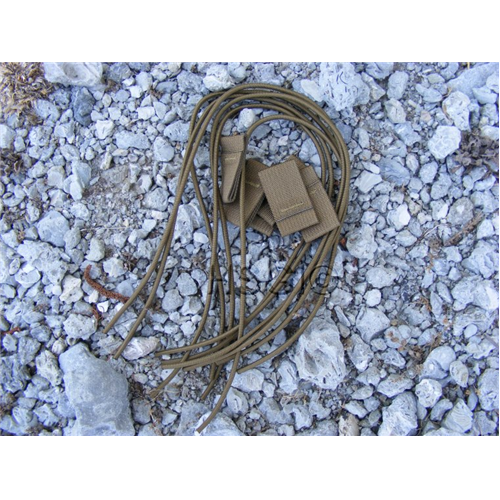 High Speed Gear Bungee Replacement Kit in tan color, ideal for modular pouches and plate carrier repairs.
