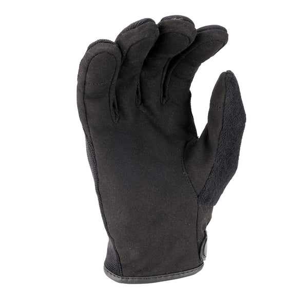 Black glove on a white background