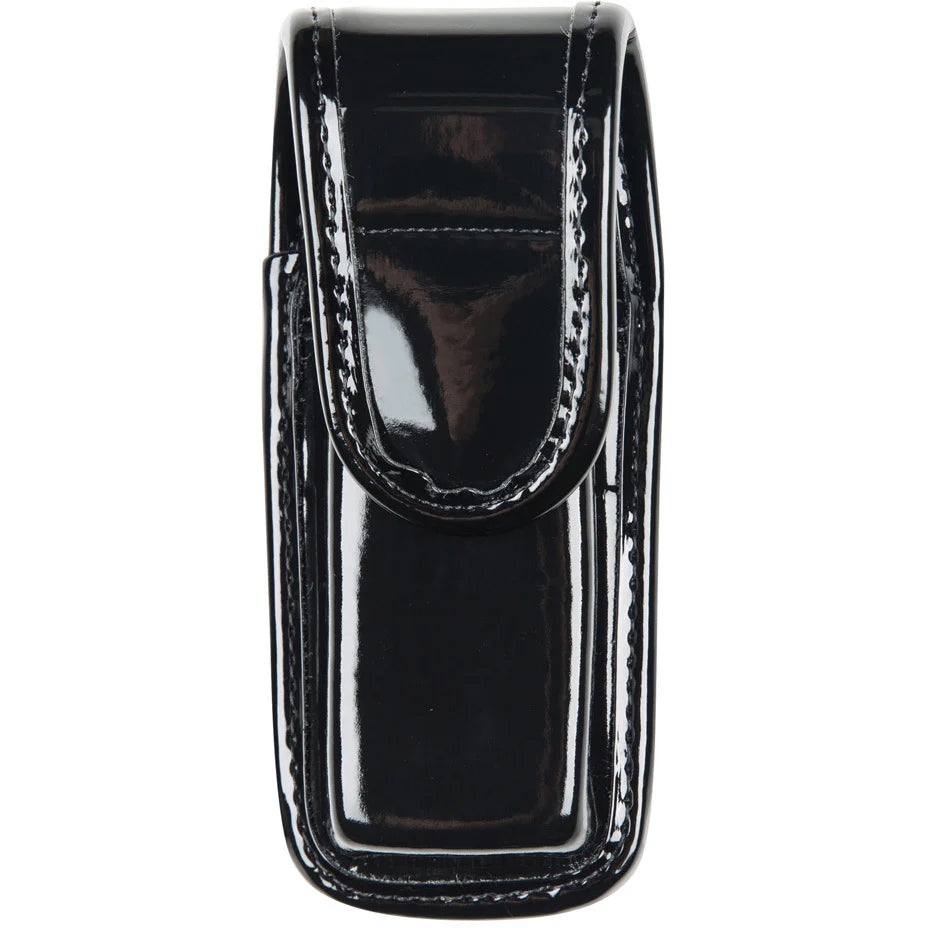 Black Bianchi Model 7903 AccuMold® Elite™ Single Magazine/Knife Pouch on a white background
