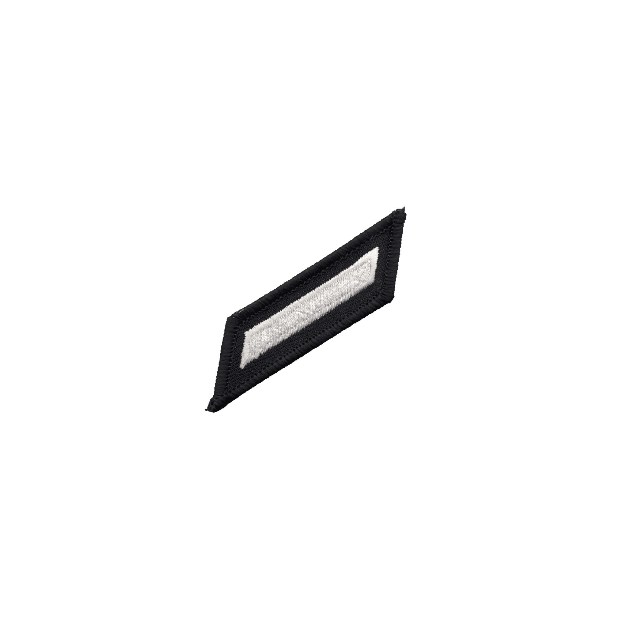 Rank Hash marks - White on Black - WCEH07 - 1 Stripe