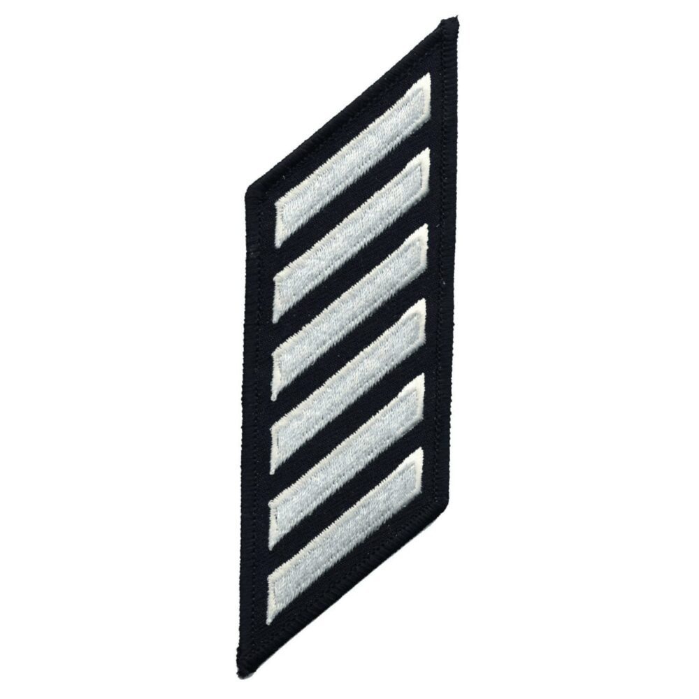 Rank Hash marks - White on Black - WCEH07 - 1 Stripe