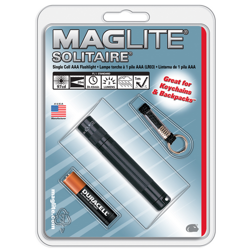 Maglite Solitaire AAA Flashlight - Hang Pack