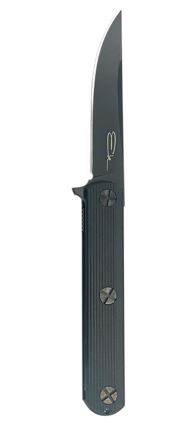 Ka-Bar EK201 Ek Folder knife with sleek design, S35VN steel blade, and black Glass Filled Nylon handle.