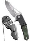 Lansky Sharpeners Responder knife with a stainless blade and Blademedic sharpener, ideal for everyday carry and maintenance.