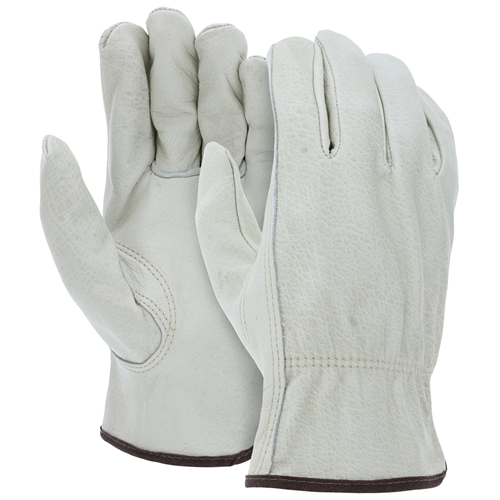 MCR Safety Economy Grain Drivers Glove made of durable unlined cowhide leather for superior comfort and protection.