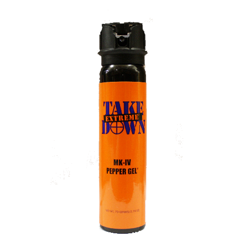 MACE TakeDown Extreme Pepper Gel spray for personal safety, featuring a sticky gel formula for effective indoor use.