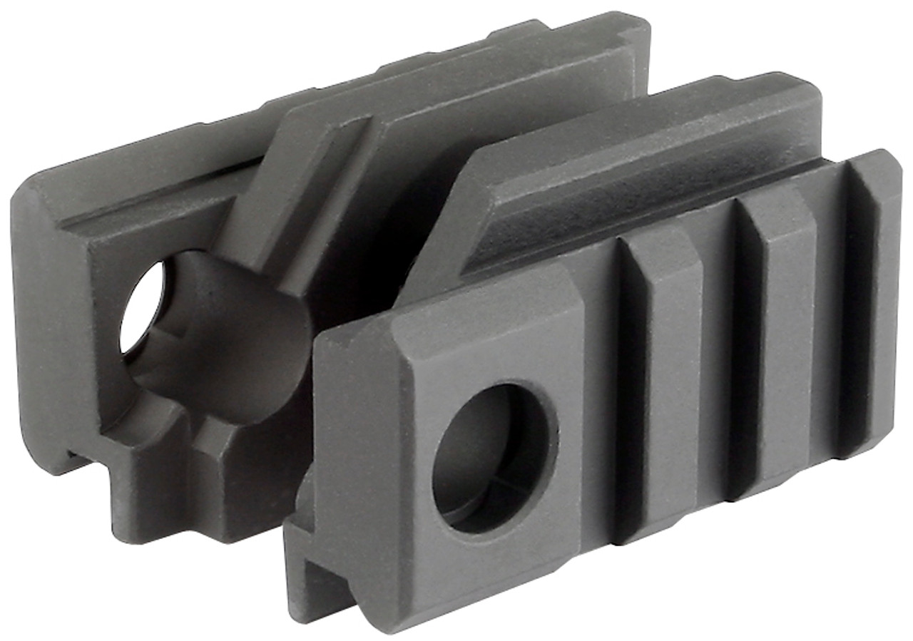 Midwest Industries Tactical Light Mount accessory for AR rifles with picatinny rails and anti-rotation sling swivel sockets.