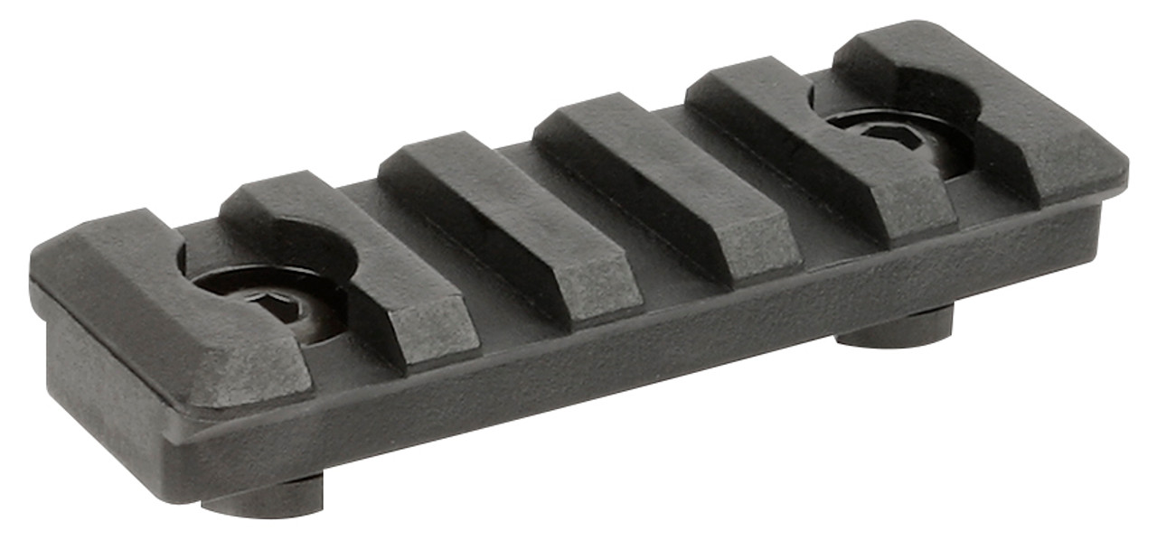 Midwest Industries Polymer M-LOK rail section with 7 slots, designed for high strength and durability in tactical setups.