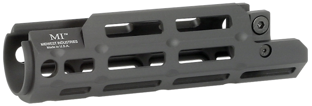 Midwest Industries HK MP5 M-LOK Handguard, lightweight 6061 aluminum construction, features anti-rotation QD sling swivel sockets.