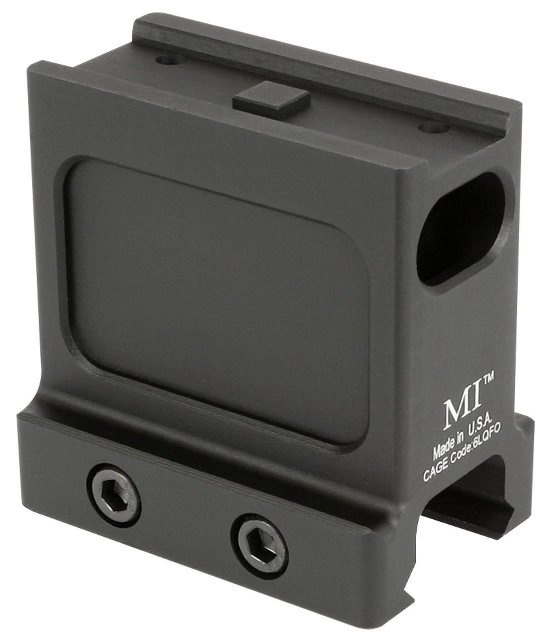 Midwest Industries Aimpoint T1/T2 Non-QD Mount - NV 2.33'' in matte black, designed for durability and precision.