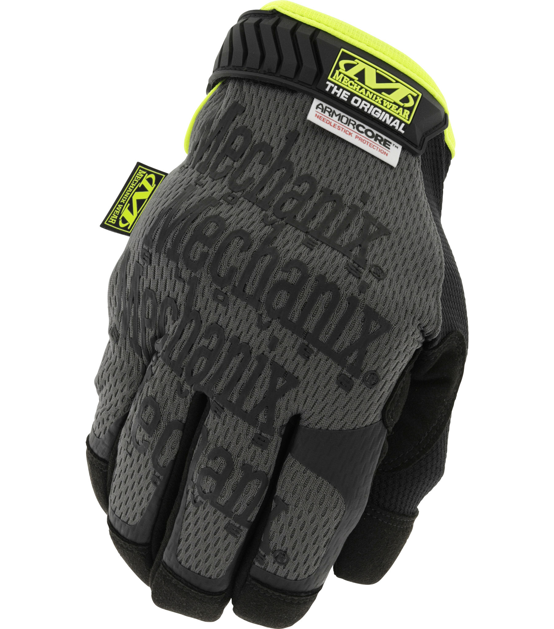 Mechanix Wear Needlestick Original gloves featuring ArmorCore technology for puncture protection and enhanced grip.