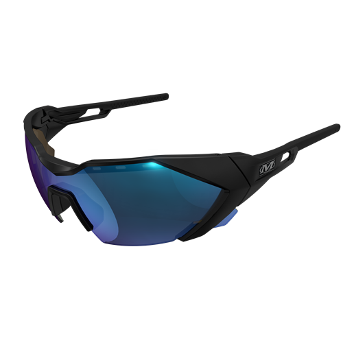 Mechanix Wear Vision Type-E (One Size Fits All, Black/Blue Mirror) VES-22AE-PU