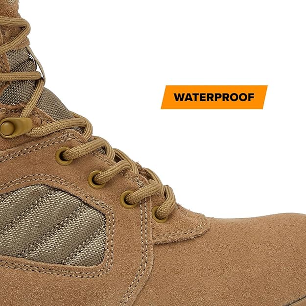 Magnum Storm 8" Waterproof Desert Military Tactical Side-Zip Boots (Desert Tan)
