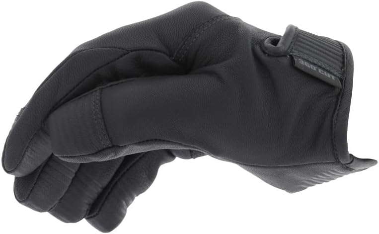 Black glove on a white background