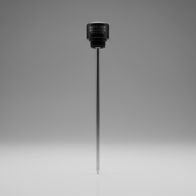 Black Monadnock AutoLock End Cap Sub-Assembly SA917 and SA918 on a gray background