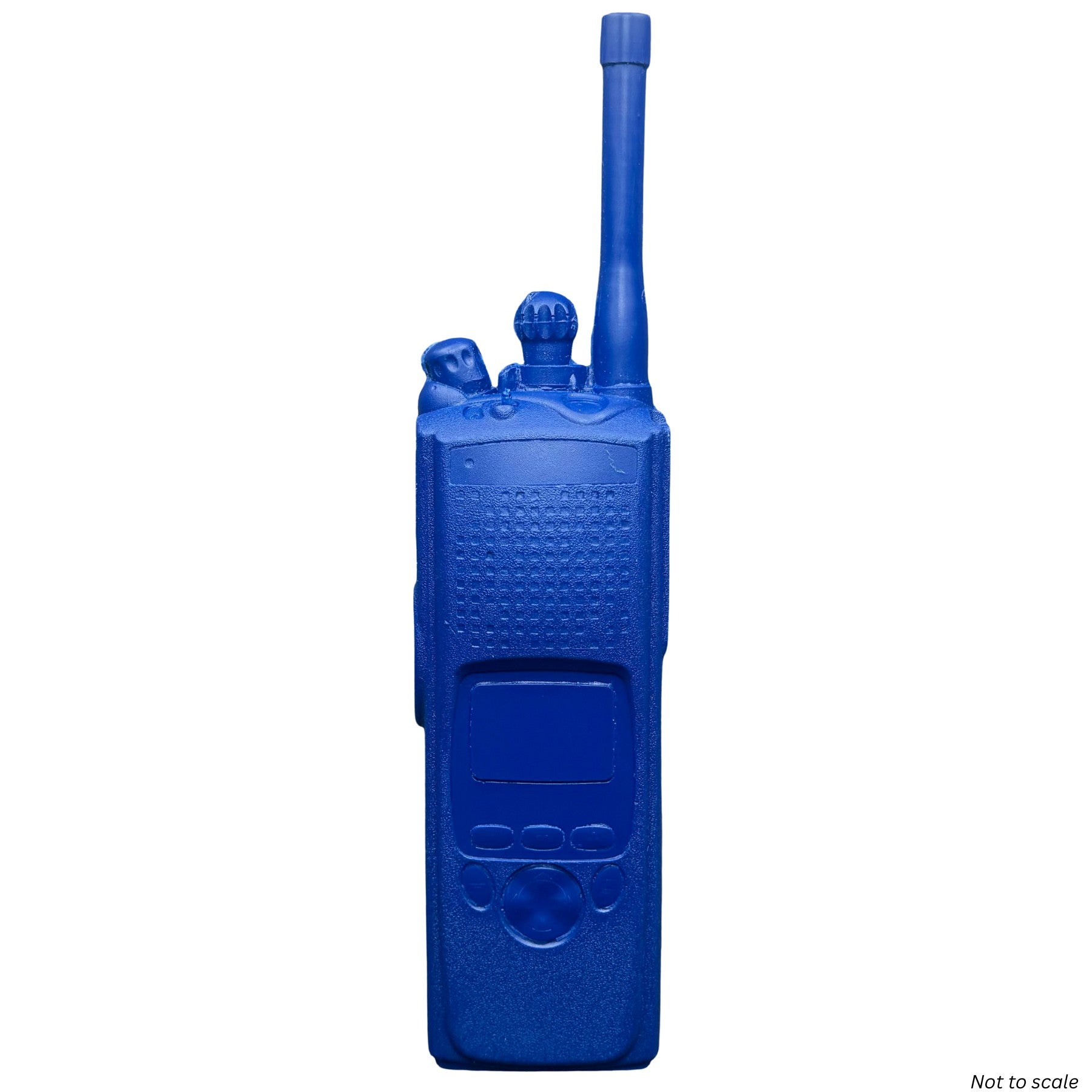 Motorola XTS 5000R Training Radio Replica by Ring’s Manufacturing Inc. in Blue, exact size model for realistic law enforcement training
