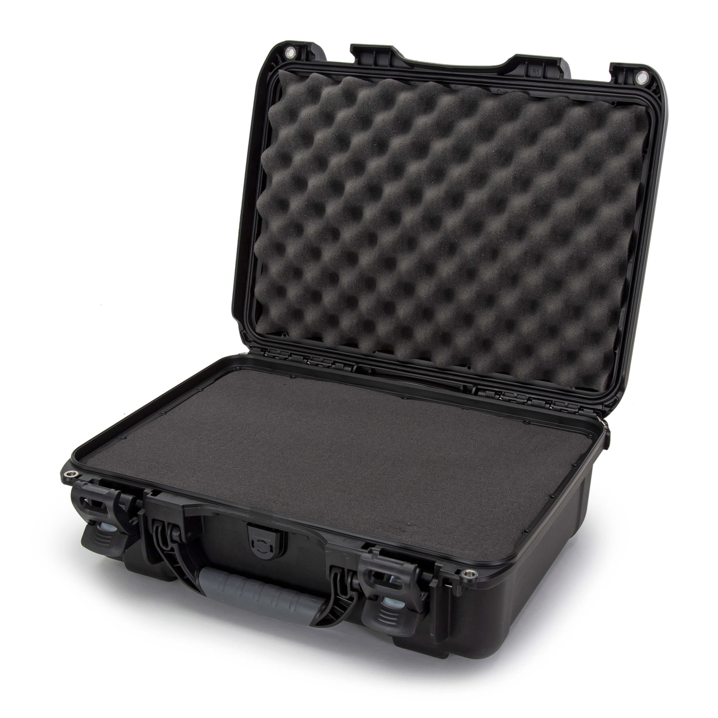 Open Nanuk 925 case with foam interior, designed to protect and organize equipment during transport.