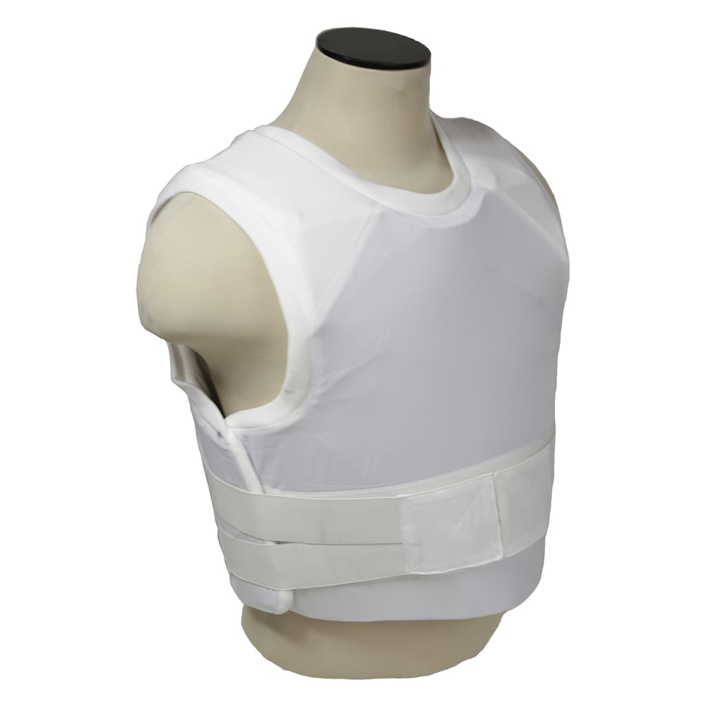 NcSTAR Concealed Carrier Vest with Two Level IIIA Ballistic Panels – White, 3XL -